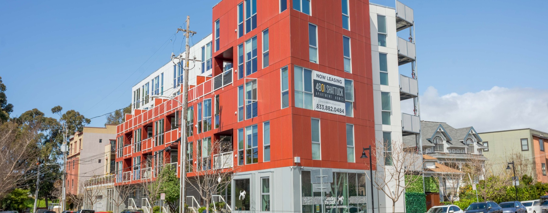 exterior of buildings with nearby landscaping
