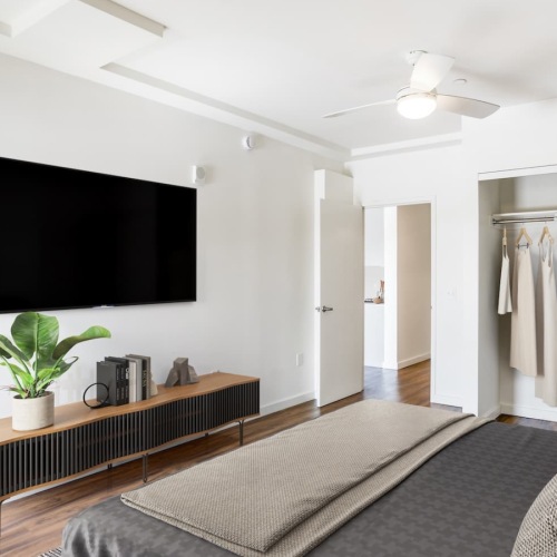 Sleep in style bedroom with modern spaces