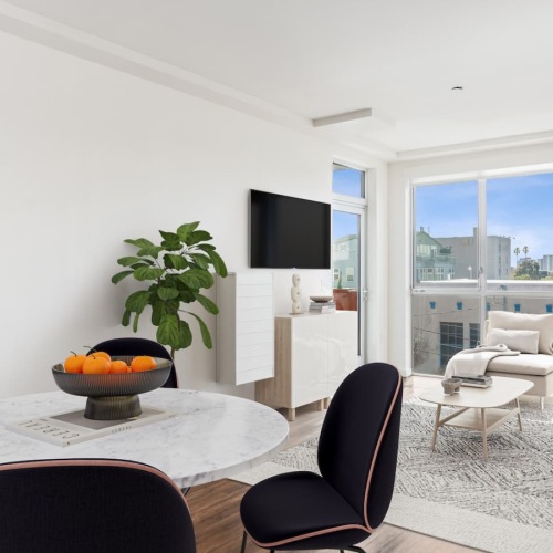 Find your perfect fit open-concept living area with connected kitchen