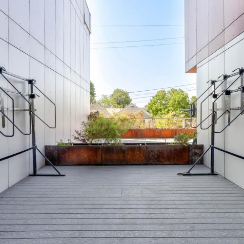 Find your perfect fit at 4801 Shattuck a courtyard with bike racks